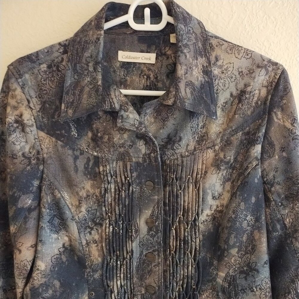 Coldwater Creek: Beautiful Accented Jacket!